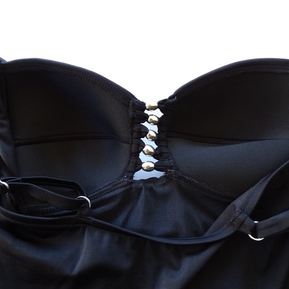 Swim Solutions Beaded Mio NWT 1 Piece Swimsuit - Picture 4 of 4